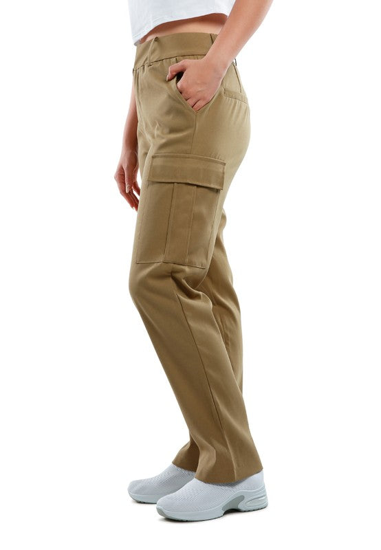 Casual High Waist Straight Pants