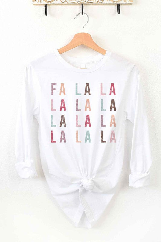 FA LA LA CHRISTMAS LONG SLEEVE TEE