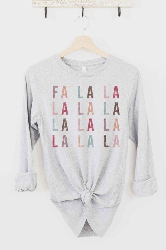 FA LA LA CHRISTMAS LONG SLEEVE TEE