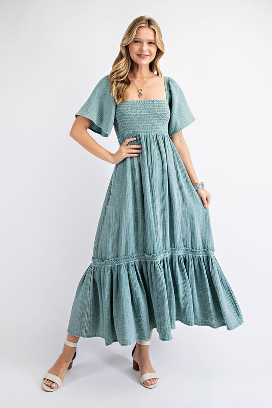 Cotton Gauze Maxi Dress